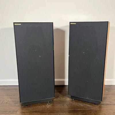 (2pc) PAIR SNELL ACOUSTICS E-II SPEAKERS | Pair of Snell Acoustics Type EII / Type E Tower Loudspeakers - l. 14 x w. 11 x h. 34 in. (each)Â 