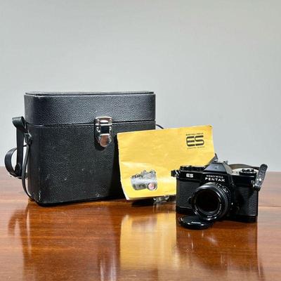 HONEYWELL PENTAX ES CAMERA | Vintage Honeywell Pentax ES 35mm analog film camera with SMC Takumar 1.8 55mm lens with original manual and...