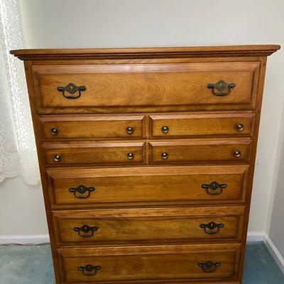 Cushman Colonial Highboy Chippendale Dresser (1 Of 2)Â 
