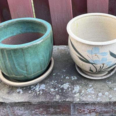 Pair Of Clay PotsÂ 
