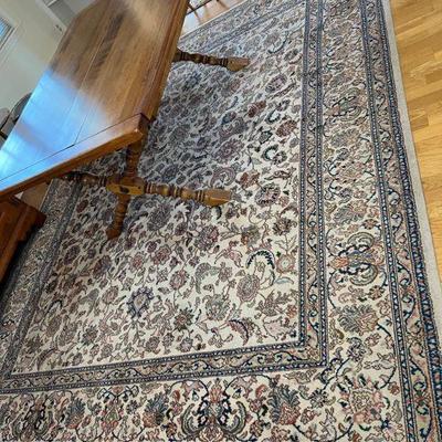 Karastan Cream Tabriz Design #738 Wool Carpet, 8.8' X 10.6'Â 
