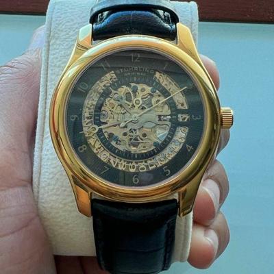 MFE068- Stuhrling Skelton Original 20 Jewel Watch 