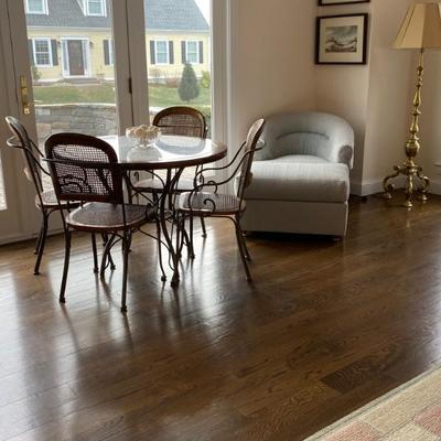 Bistro Table Marble Top Drexel Heritage 