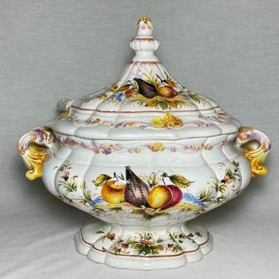 Lot 9 Hand Painted Tureen Italy