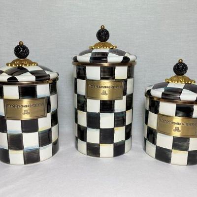 Lot 8 Set of Mackenzie Childs Canisters