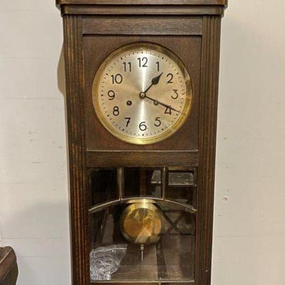 Antique german regulator clock