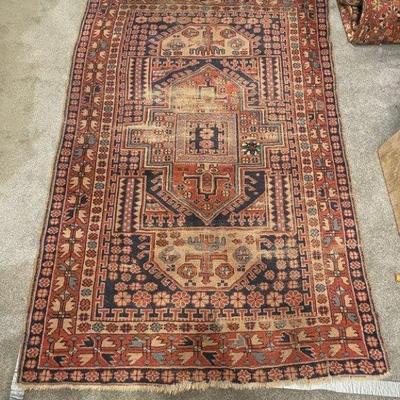 Antique Hand Knotted Wool Rug