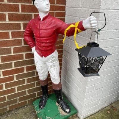 Concrete Lawn Jockey