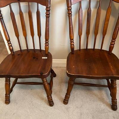 6 oak chairs $100