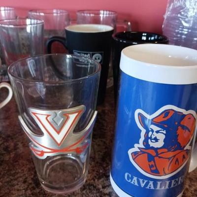 UVA Cavaliers drinking glasses