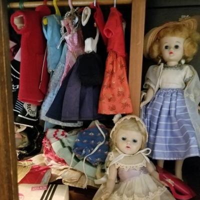 Mdme. Alexander dolls & wardrobe