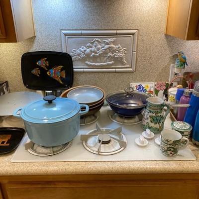 Martha Stewart enamel cookware.