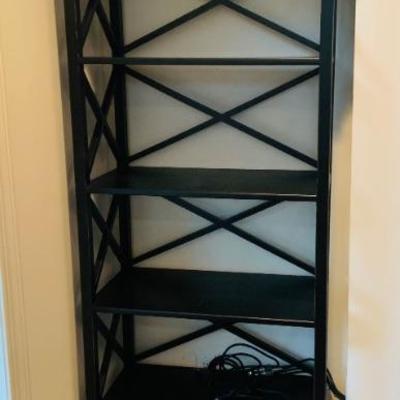 Tall black display book case 