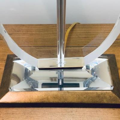 Pair of Solid glass contemporary lamps