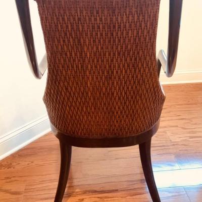 Rattan back, arm chairs
(4)