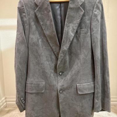 Christian Dior Charcoal Suede Sport Coat