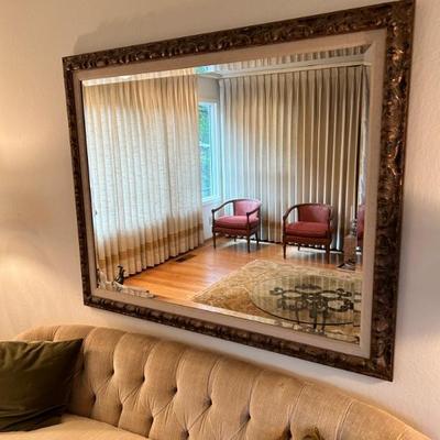 accent beveled glass mirror