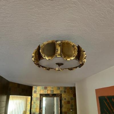 curtis jere style ceiling lamps 