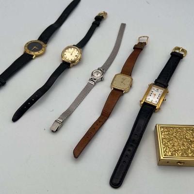 KPT055-Womenâ€™s Watches & Gold Mini Ash Tray Box