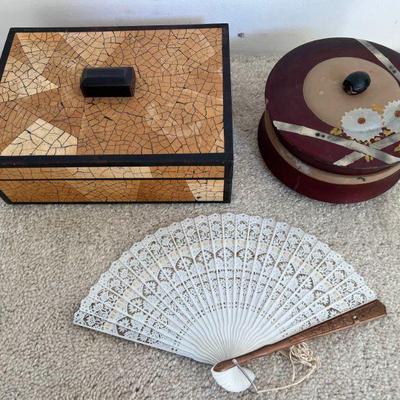 KPT015- Vintage Wooden Jewelry Boxes