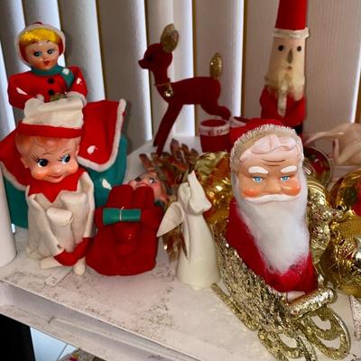 Vintage Christmas elves, Santas