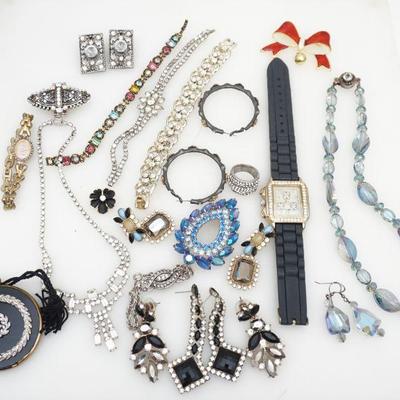 VINTAGE RHINESTONE / CRYSTAL JEWELRY