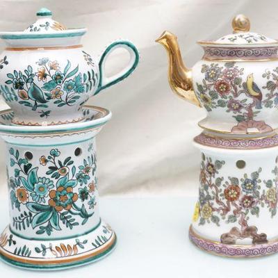 CHINOISERIE & FRENCH TEAPOT WITH INFUSER