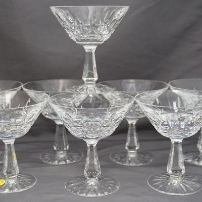 8 WATERFORD ROSSLARE CRYSTAL CHAMPAGNE / TALL SHERBETS