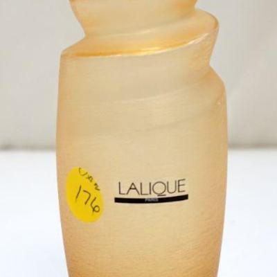 LALIQUE CEBU NACRE AMBRE VASE