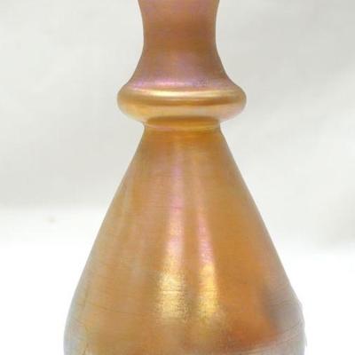 FREDERICK CARDER STEUBEN GOLD AURENE VASE 143