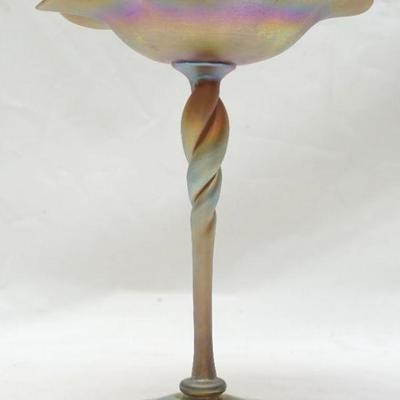 CARDER STEUBEN GOLD AURENE COMPOTE 172