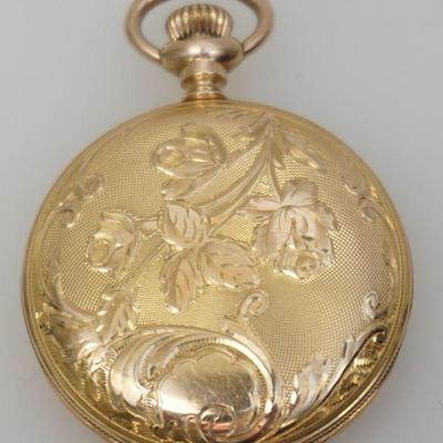 LONGINES 14k HUNTING CASE POCKET WATCH