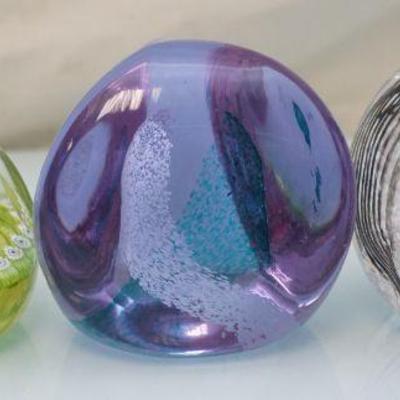 3 CAITHNESS SCOTLAND PAPERWEIGHTS