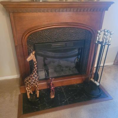 Faux fireplace