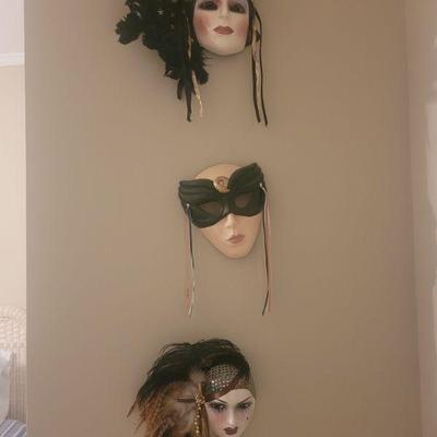 Decorative, festive masks