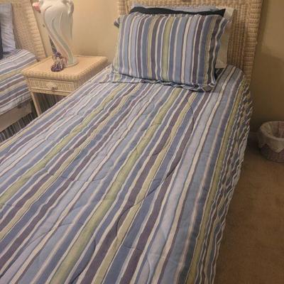 One of two twin beds, sold complete