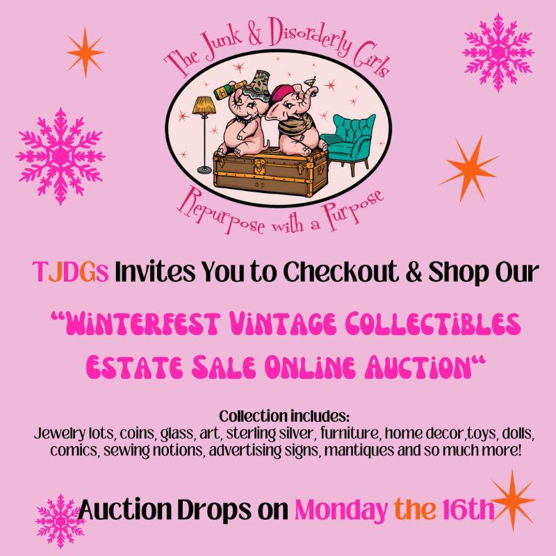 TJDGs "Winterfest" Estate Sale Online Auction