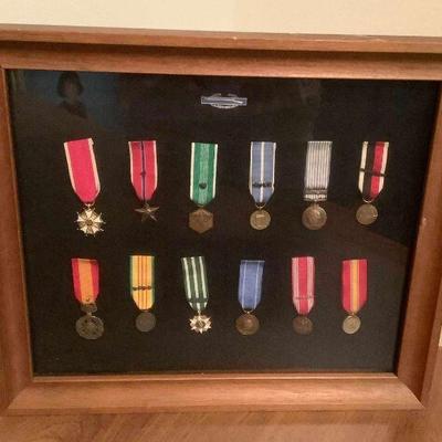 MLC116 Framed Collection Of Military Medals