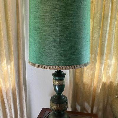 MLC051- Green Ornate Table Lamp