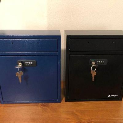 MLC032 Two ADIR Office Metal Locking Boxes