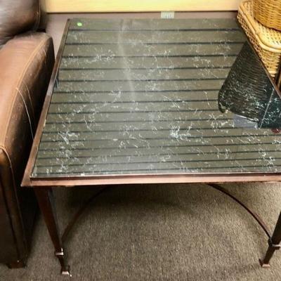 Nice Black Marble & Brass Table