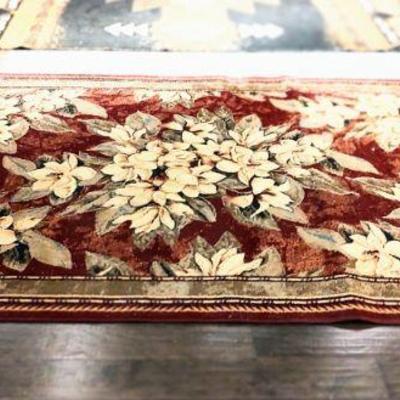 Beautiful Maroon floral rug