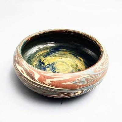 Mission Niloak Swirl Pattern Bowl. 