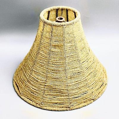 Very Pretty Beaded Antique Lamp Shade