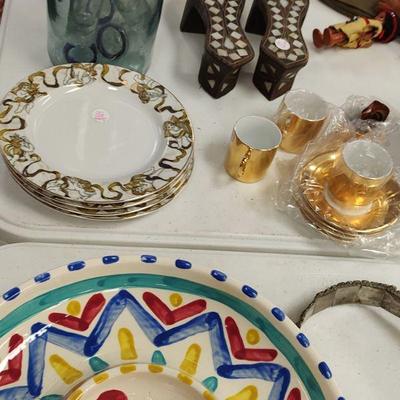 Neiman Marcus cups, gilt dishes, mother of pearl shoes and much more. 