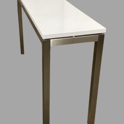 High Gloss White Contemporary Console Table
