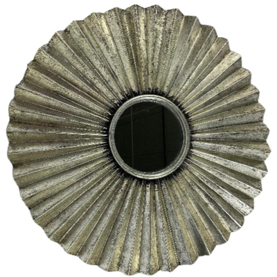 Large Silver Tone Decorative Fan Mirror- Target
