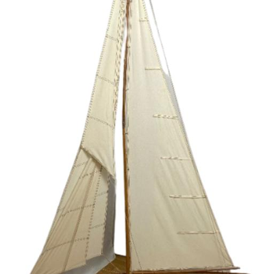 Mid Century - Model Sailing Yacht 6 Feet Tall!
