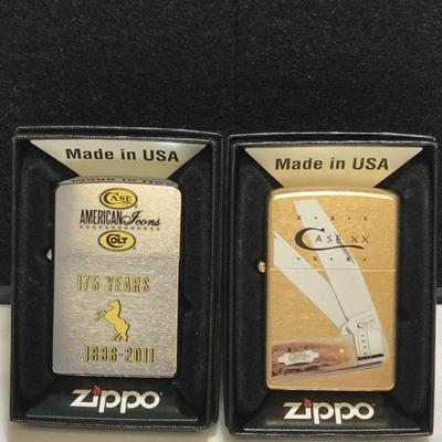 Lot161 2 Zippo Lighters in Commemorative Case
Zippo lighter is Commemorative lighter celebrating CASE XX, the other Zippo lighter is...