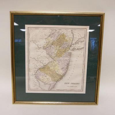1108	MAP OF NJ 1838 GW BOYNTON, APPROXIMATELY 18 IN X 21 IN OVERALL
